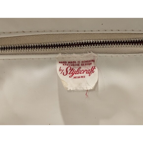 Rare Vintage 1950s/60s Stylecraft of Miami Wicker/Lucite Box Bag Shell Accents - Picture 10 of 16